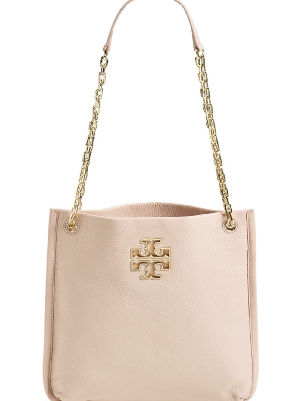 Tory Burch Britten Chain Swingpack Crossbody Blush Nude